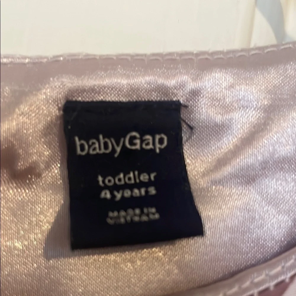 Baby Gap Elegant Floral Kids Dress in Beige and Brown
